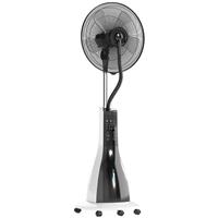 HOMCOM Spray Misting Fan, Pedestal Fan with Oscillation, Tilt, Wheels
