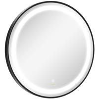 kleankin Wall Mounted Round LED Bathroom Mirror, Refurbished