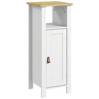 kleankin Slim Bathroom Storage, Adjustable Shelf, White, Refurbished