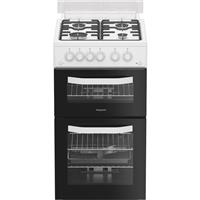 Hotpoint HDG5GDCW Gas Cooker with Gas Hob 50cm Free Standing White A+/A New