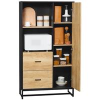 HOMCOM Kitchen Storage Cabinet, Adjustable Shelves, Soft Close , Refurbished
