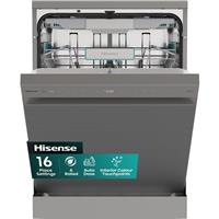 Hisense HS693A90XADUK Auto Dose Full Size Dishwasher Stainless Steel A Rated