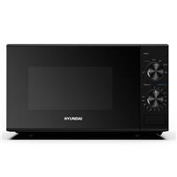 Hyundai Digital Microwave 800W 20L Stainless Steel 11 Power Levels  Black