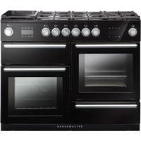 Rangemaster NEX110SODFFBL/C Nexus Steam 109cm Dual Fuel Range Cooker 7 Burners