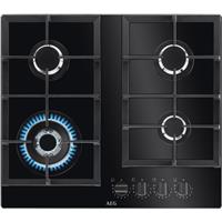 AEG HKB64420NB Built In 59cm 4 Burners Black Gas Hob