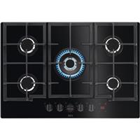 AEG HKB75450NB Built In 74cm 5 Burners Black Gas Hob