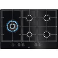 AEG HKB75820NB Built In 74cm 5 Burners Black Gas Hob
