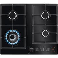 AEG HKB64450NB Built In 59cm 4 Burners Black Gas Hob