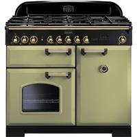 Rangemaster CDL100DFFOG/B Classic Deluxe 99cm Dual Fuel Range Cooker 5 Burners