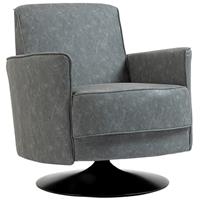 HOMCOM Upholstered PU Leather Armchair for Living Room, Grey