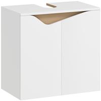 HOMCOM Under Sink Cabinet, Bathroom Sink Cabinet for Basin without Pedestal