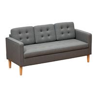 HOMCOM Modern 3 Seater Sofa with Hidden Storage and Rubber Wood Legs Refurbished