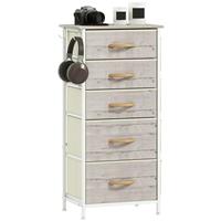 HOMCOM Fabric Chest of Drawers, 5 Drawer Dresser for Bedroom Refurbished