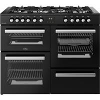 Belling 444411805 Cookcentre 110DF 110cm Dual Fuel Range Cooker 7 Burners Black
