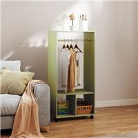 HOMCOM Open Wardrobe Clothes Rail Bedroom Clothes Storage Rod Shelve Refurbished