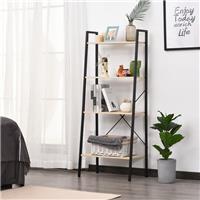 HOMCOM 4-Tier Minimalistic Ladder Shelf Unit Display Storage Refurbished