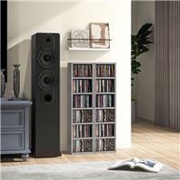 HOMCOM Set of 2 CD Storage Units with Adjustable Shelves, Refurbished