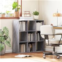 HOMCOM 9 Cube Storage Unit Cabinet Bookcase Display Shelves, Marble Refurbished