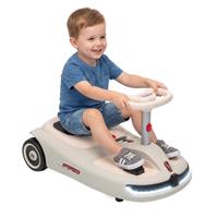 AIYAPLAY 12V Electric Wiggle Car with Pedal, 2 Speeds, Soft Start, White
