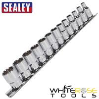 Sealey Socket Set Total Drive 13pc 4-14mm Hex Spline Trx-Star Premier