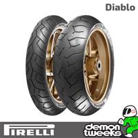 Pirelli Diablo 120/70 ZR17 (58W) & 180/55 ZR17 (73W) Motorcycle Tyres