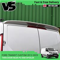 FORD TRANSIT CUSTOM 12-23 REAR TWIN BARN DOOR SPOILER QUALITY PU NOT CHEAP GRP