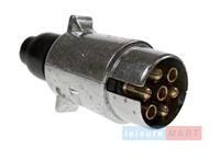 12N 7 Pin Metal Trailer Towing Plug Caravan Horse Box 12 Volt 12N Type Aluminium