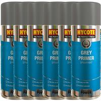 6 x Hycote Grey Primer Spray Paint Aerosol Car Multi-Purpose Premaration 400ML