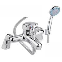 Chrome Luxury Bathroom Sink Bath Filler Tap Shower Mixer Taps with Hand Held Set