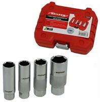 Neilsen 4Pcs Spark Plug Socket Set 3/8 Drive Sq Drive 16 & 21mm Thin Wall CT5233
