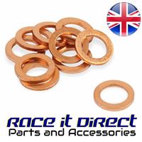 15x Motorcycle Bike Car Brake Line Banjo Bolt Copper Crush Washers M10 for Hel