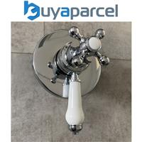 Traditional Dual Control Thermostatic Concealed Shower Mixer Valve 137mm 150mm