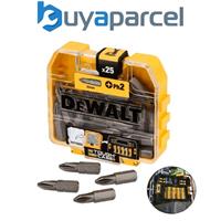 Dewalt 25 Piece PH2 Standard Tic Tac Philips Screwdriver Bit Set Flex Tough Case