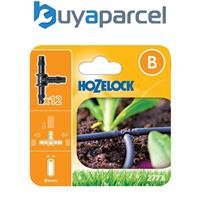 12 x Hozelock 2777 T Tee 3 Way Piece Junction Connector 4mm Micro Irrigation