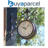 Smart Garden York Station Platform Indoor Outdoor Garden Clock Thermometer