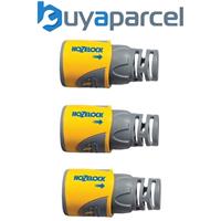 3 x Hozelock 2050 Garden Hose End Connector 1/2in 12.5mm Fitting