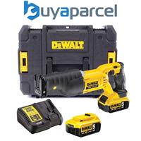 Dewalt DCS380P2 18v XR Reciprocating Sabre Saw + 2 x 5.0ah Battery + Tstak Case