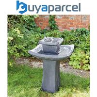 Smart Garden Solar Pagoda Oriental Garden Water Feature Fountain Bird Bath