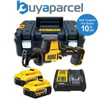 Dewalt DCS369P2 18v XR Sub Compact Brushless Reciprocating Saw - 2x5.0ah Batt