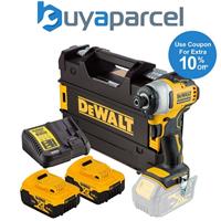 Dewalt DCF809P2 18v XR Brushless Impact Driver - 2x5.0ah Batteries Charger Tstak