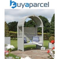 Rowlinson Modena Arbour Wooden Timber Garden Seat Bench Pressure Treated