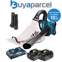 Makita DUB363ZV Twin LXT 18v / 36v Brushless Leaf Blower Mulcher Vacuum 2x 5.0ah