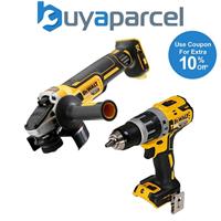 Dewalt DCK2080 18v XR Brushless Kit DCD796 Combi Drill DCG405 Angle Grinder Bare