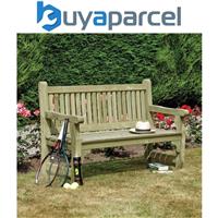 Rowlinson Softwood Wooden Garden Park Patio Bench 3 Seater