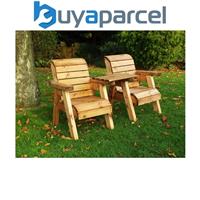 Charles Taylor Little Fellas Wooden Garden Companion Seat Straight Chair Set Kid