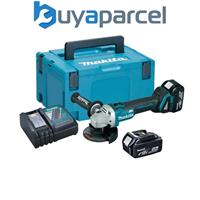 Makita DGA504RTJ 18V 125mm Angle Grinder + 2x 5Ah Batts, Charger And A Case