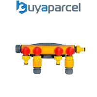 Hozelock 2150 4 Way Tap Connector Garden Watering For Hose Pipe Water Timer