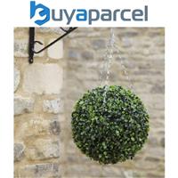 Smart Garden Boxwood Artificial 30cm Garden Topiary Leaf Ball & Chain Hanging