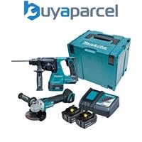 Makita DLX2279TJ 18v LXT 2 Piece Brushless Kit DHR242Z SDS + DGA504 Grinder