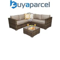 Signature Weave Georgia Compact Corner Sofa Set with Coffee Table Corner Sofa se